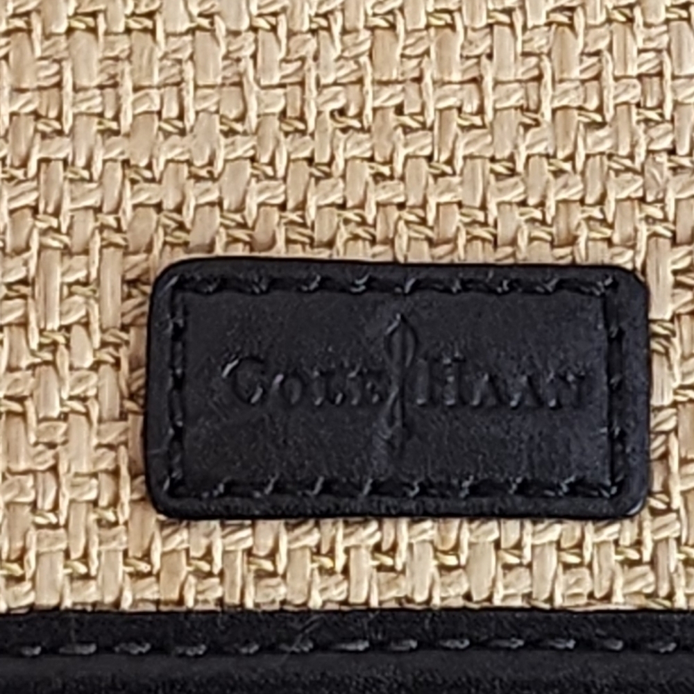 Cole Haan Bedford Izzie Clutch Natyre Woven Straw Like New - Picture 11 of 16